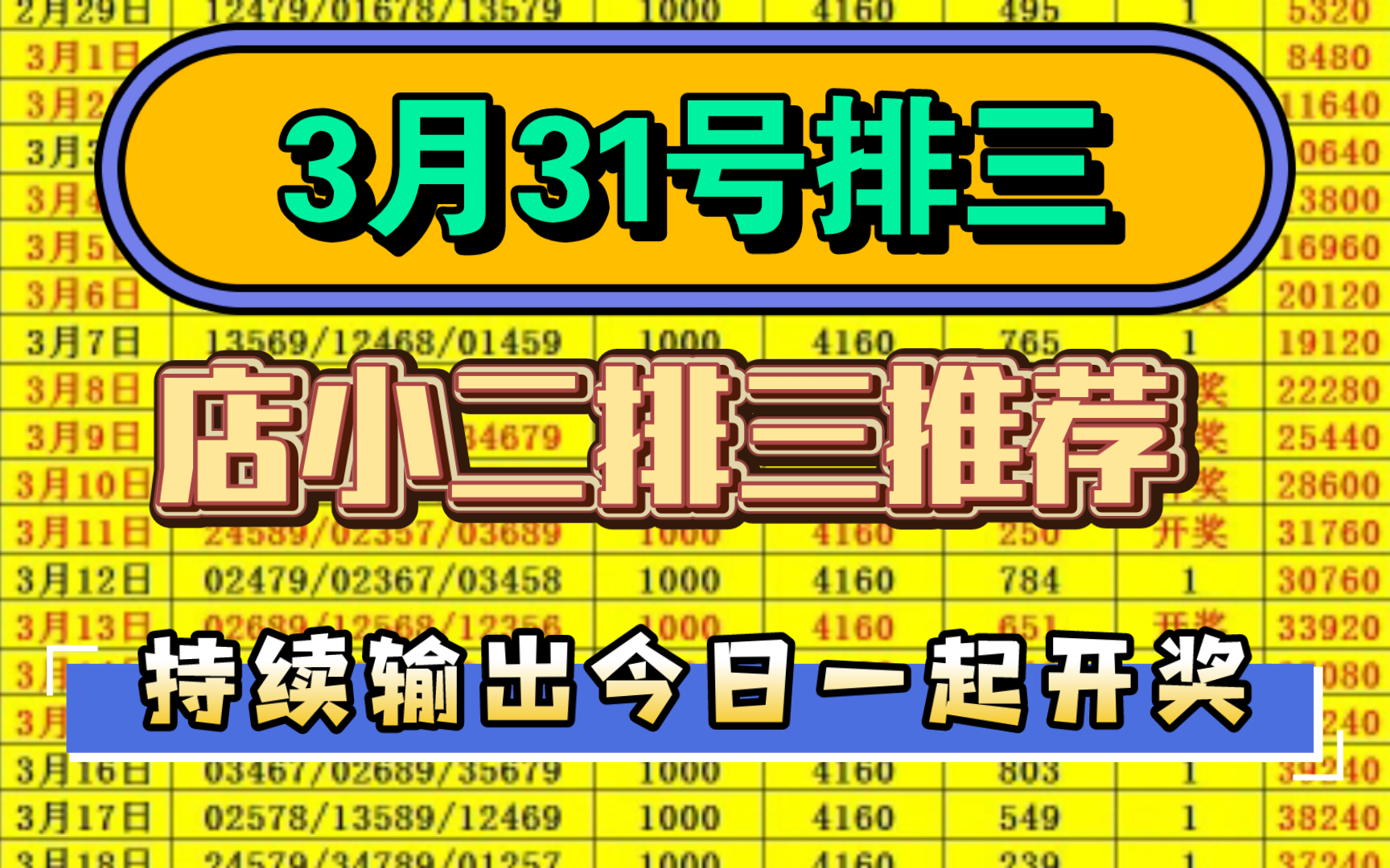 店小二排三推荐，继续成功拿下，恭喜上车的兄弟们，今日继续冲击三连红！